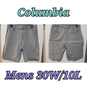 🛍Columbia Sportswear Men's 30W/10L Gray Chino Shorts C11